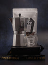 ‘Espresso Trove' 450ml (9 cups) Moka Pot Gift Set | 4pc. Collection - BrewTazza