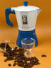 'Azure Wave' Moka Pot | Espresso Maker 300ml (6 cups)