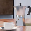 'Grande Silver Sovereign' Moka Pot | Espresso Maker 600ml (12 cups) - BrewTazza